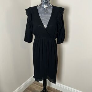NWT!!  MASSCOB Gardiner ruffle-trimmed dress size L
